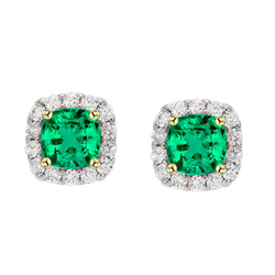 GIA-Zertifiziert Gemstone Earring – Kolumbianischer Smaragd 2