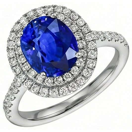 Sri Lanka Aus der Erde Abgebauter Natürlicher Diamant Ring
