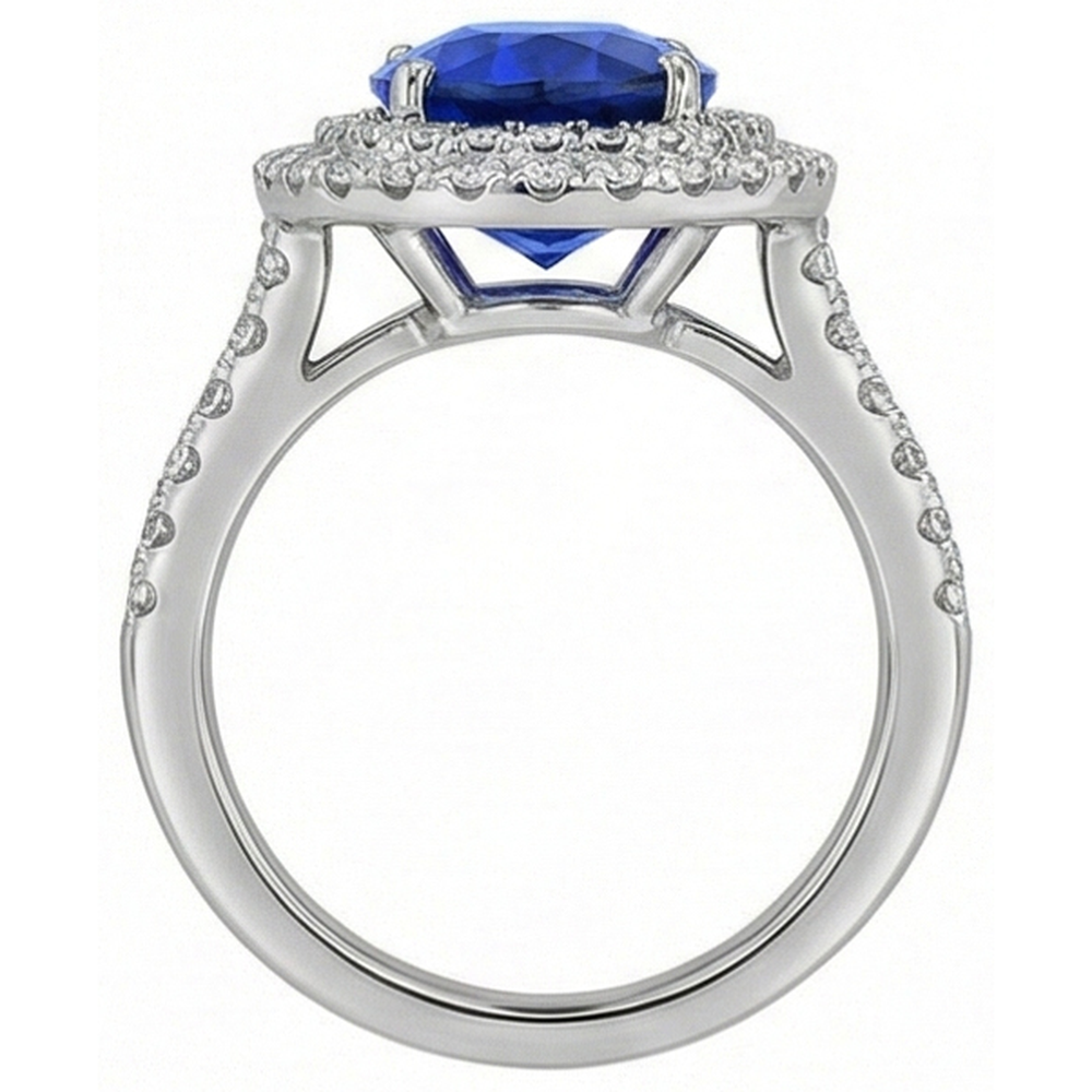 Sri Lanka Aus der Erde Abgebauter Natürlicher Diamant Ring