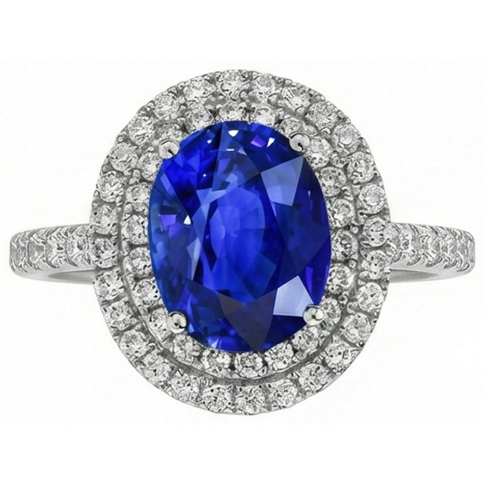 Sri Lanka Aus der Erde Abgebauter Natürlicher Diamant Ring