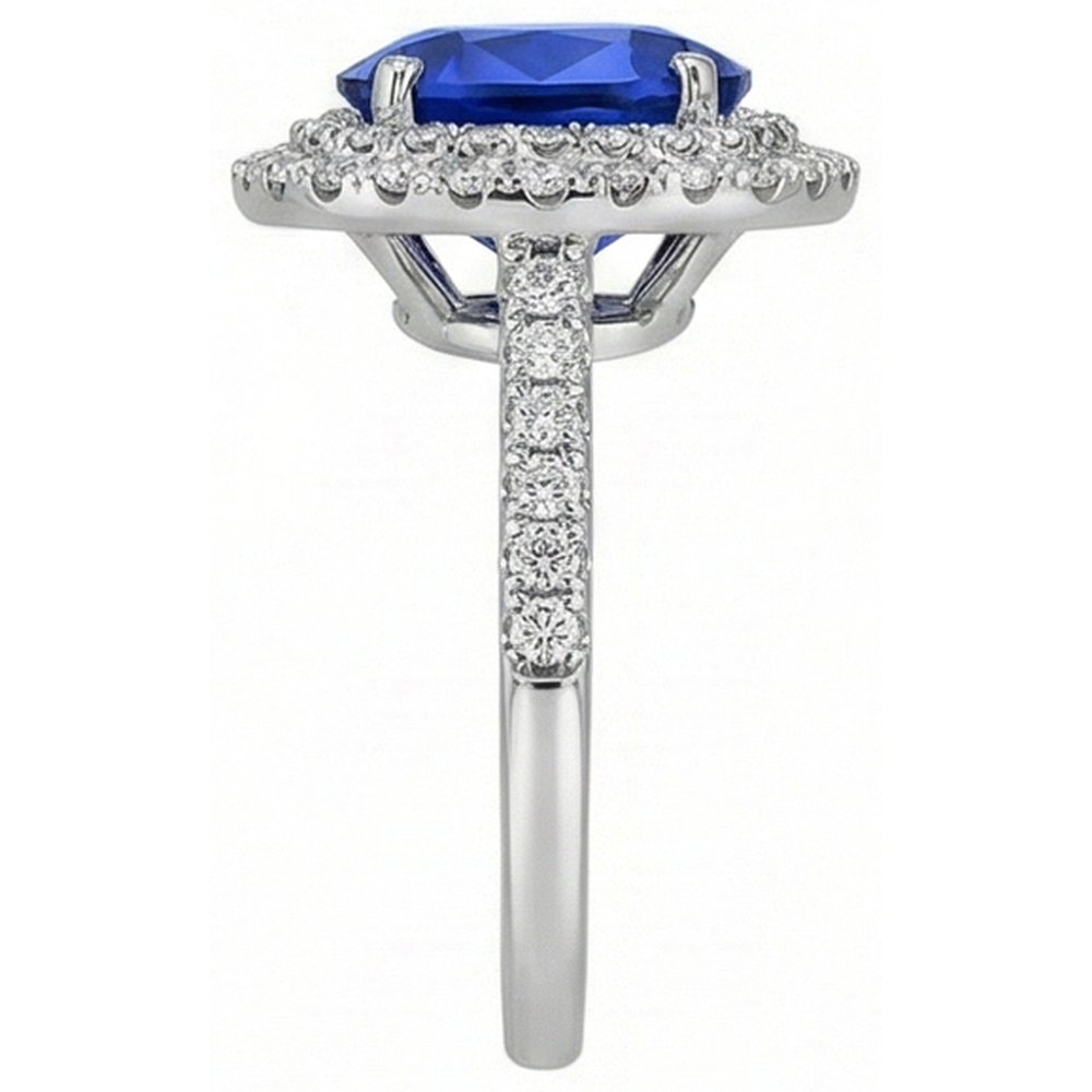 Sri Lanka Aus der Erde Abgebauter Natürlicher Diamant Ring