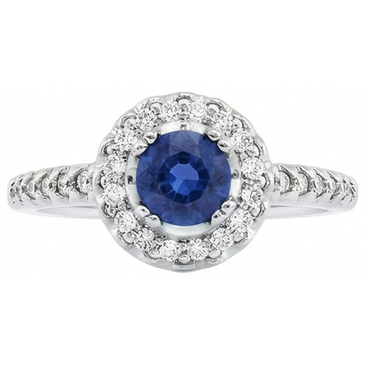 echter round diamant 1.60Karat ring Vorderansicht