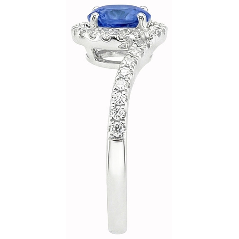 echter round diamant 5.60Karat ring Profilansicht