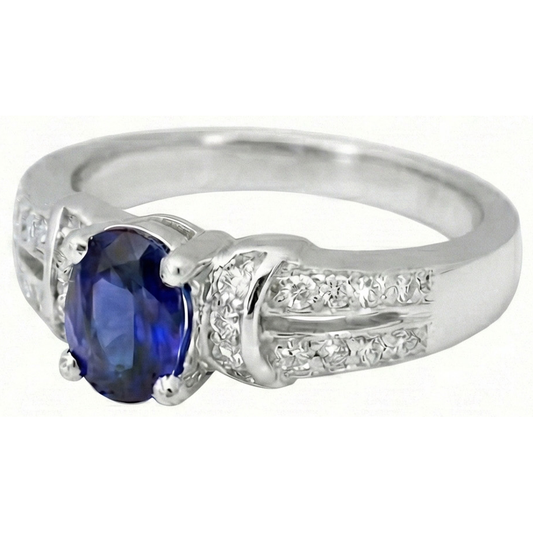 Sri Lanka Edelsteine Ring Mit Aus der Erde Abgebauter Natürlicher Diamanten