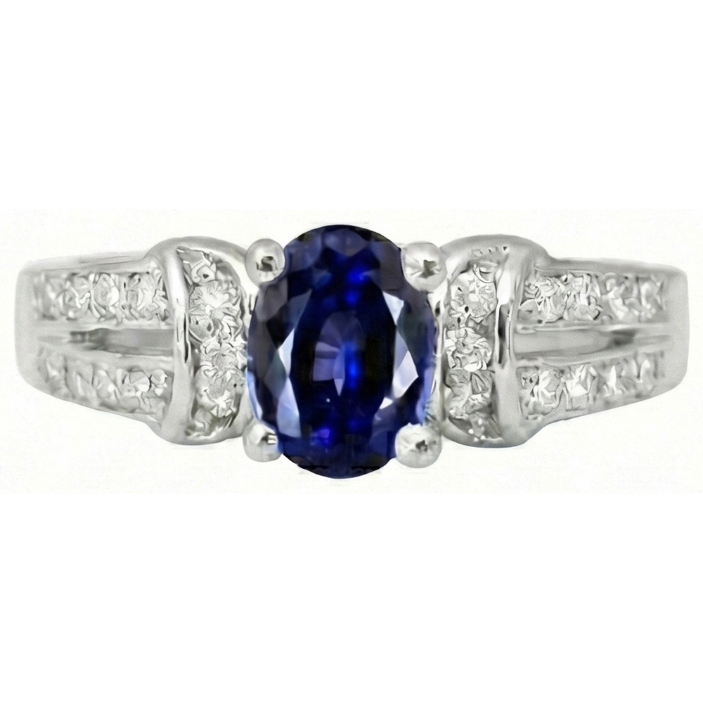 Sri Lanka Edelsteine Ring Mit Aus der Erde Abgebauter Natürlicher Diamanten