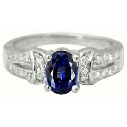 Sri Lanka Edelsteine Ring Mit Aus der Erde Abgebauter Natürlicher Diamanten