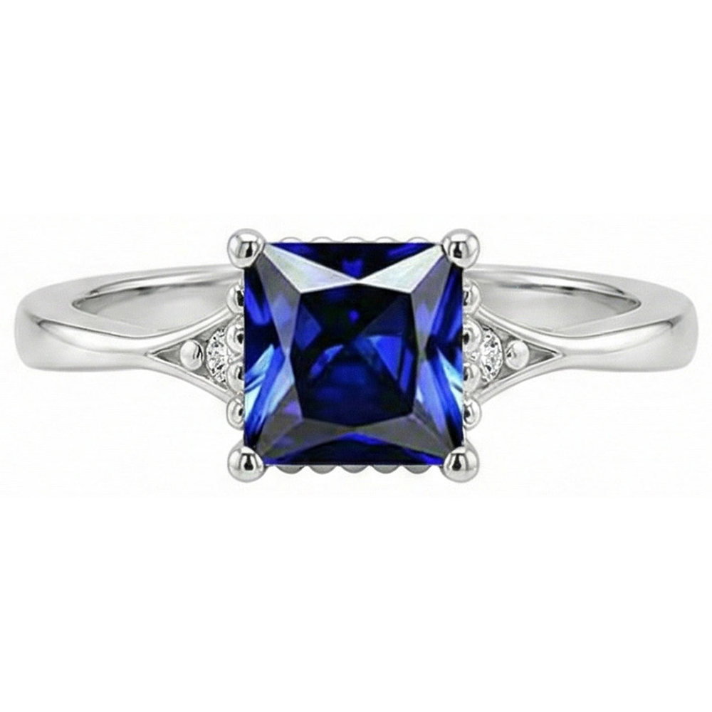 echter round diamant 3.75Karat ring Detailansicht