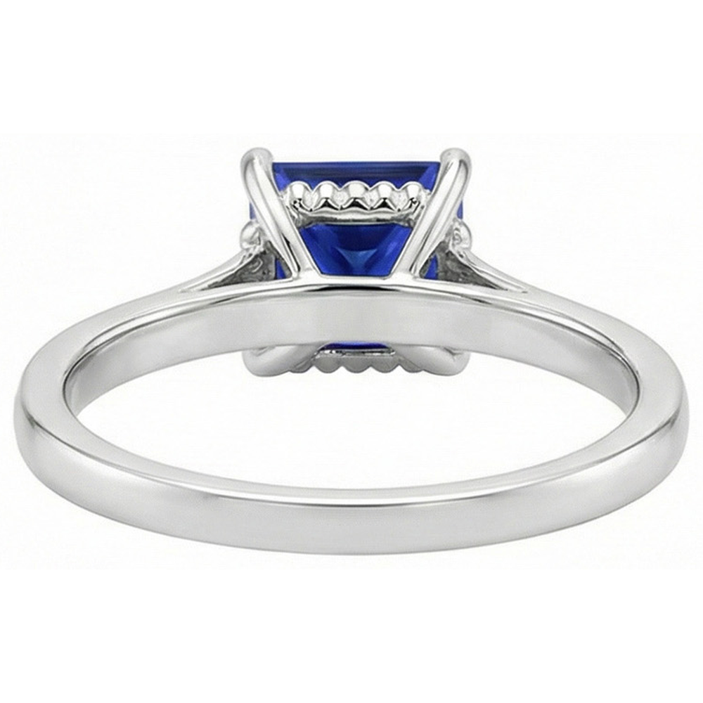 echter round diamant 3.75Karat ring auf Weiß