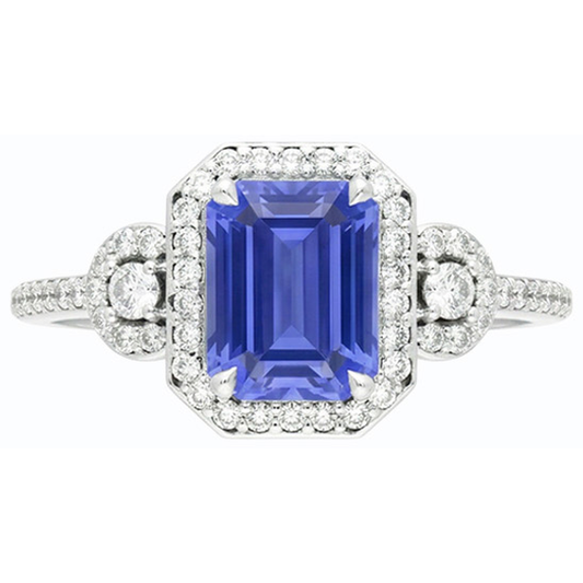 echter round diamant 4.50Karat ring Seitenansicht