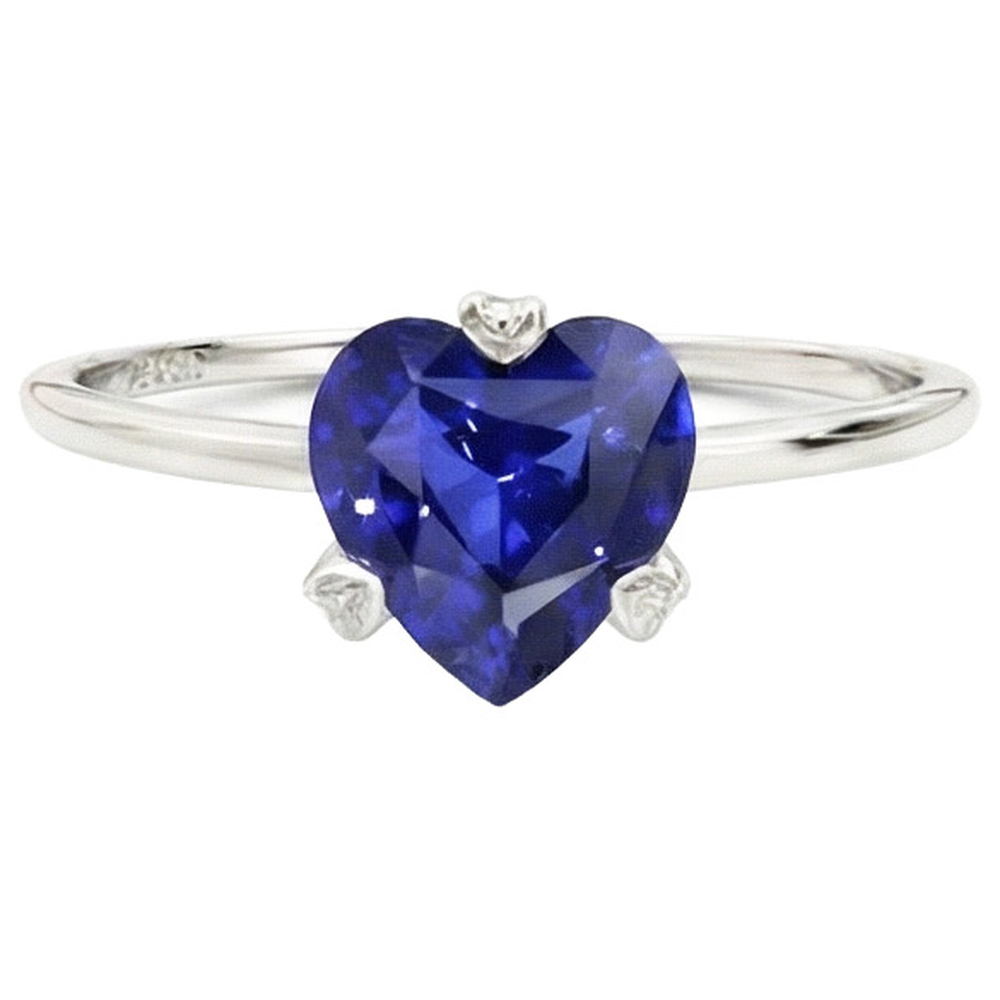 echter heart diamant 2Karat ring Seitenansicht