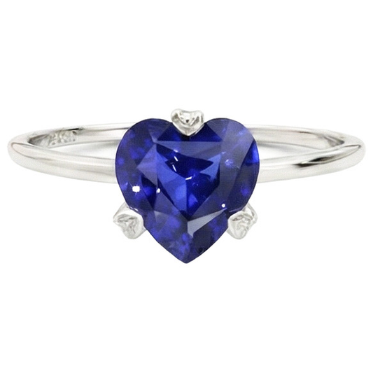 echter heart diamant 2Karat ring Seitenansicht