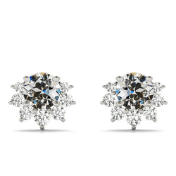 Naturreiner Diamant Ohrhänger – 14 Karat Weißgold 1 Karat