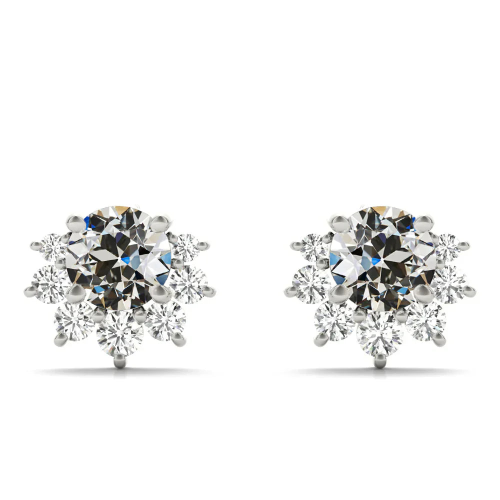 Ohrhänger 14 Karat Weißgold mit Diamant – Hauptansicht