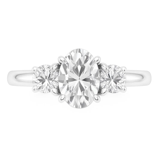 Stilvoller Dreisteinring – Edler Diamant 4.50 Karat von HarryChadEnt