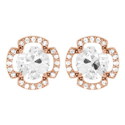 Diamant Ohrringe 5,50 Karat F/VS1 – 14K Roségold