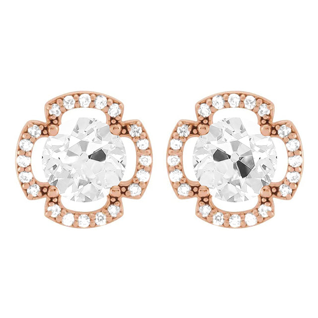 Echter Diamant Ohrringe – Hauptansicht