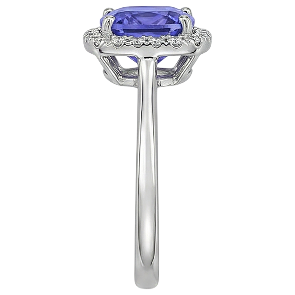 echter round diamant 7.75Karat ring Profilansicht