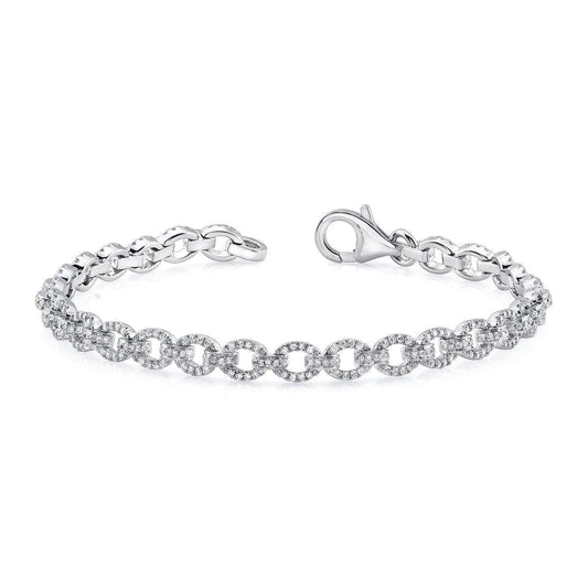 Tennis Echt Damenarmband mit Diamant