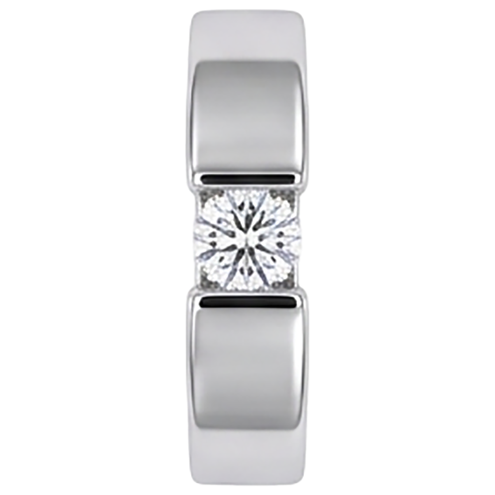 Tension Set Echtdiamant Herrenring 1 Karat Schmuck
