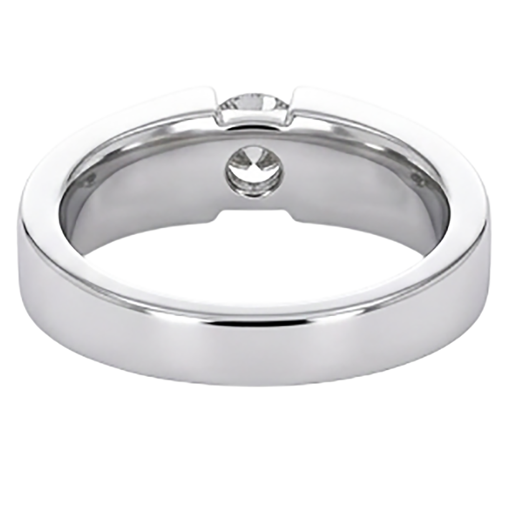 Tension Set Echtdiamant Herrenring 1 Karat Schmuck