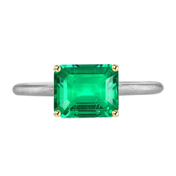 GIA-Geprüft Edelstein-Ring – Kolumbianischer Smaragd 2 Karat