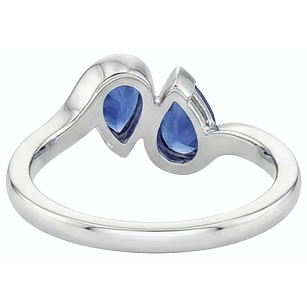 echter pear diamant 2Karat ring Detailansicht