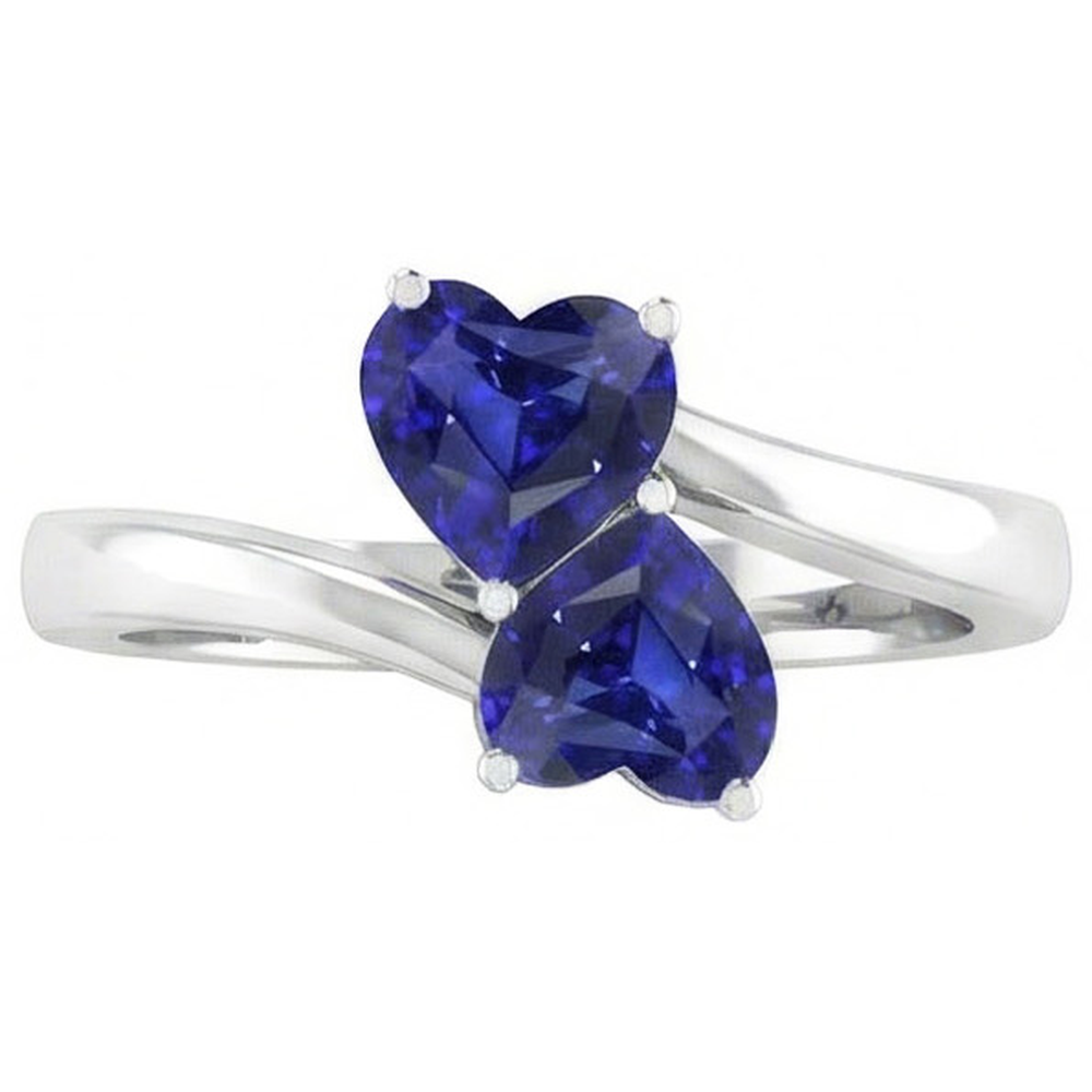 echter heart diamant 1.50Karat ring Profilansicht