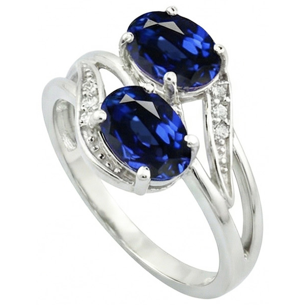 echter oval diamant 4.50Karat ring Detailansicht