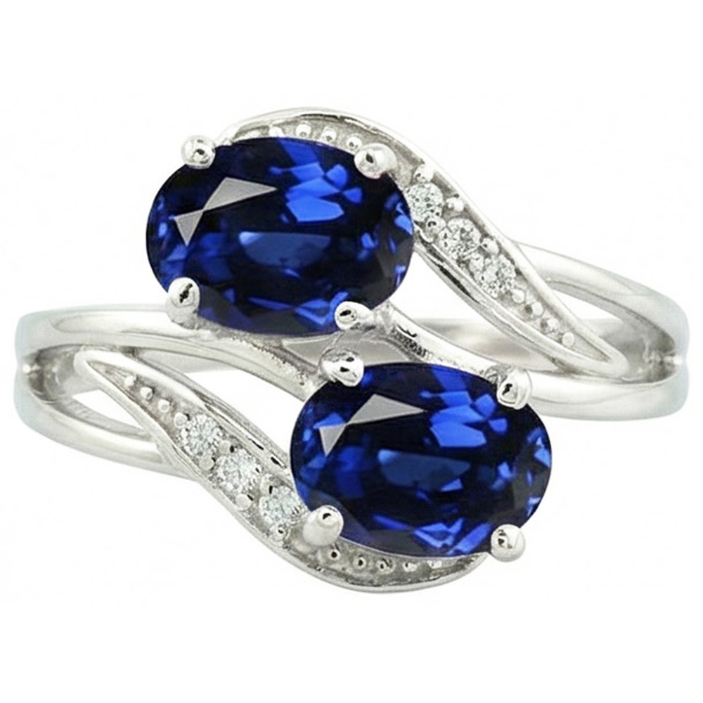 echter oval diamant 4.50Karat ring Seitenansicht