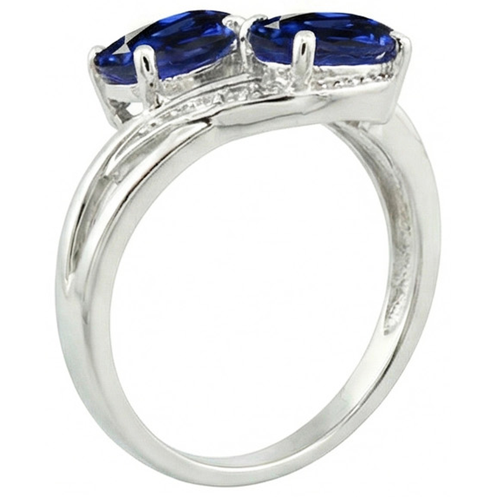echter oval diamant 4.50Karat ring Profilansicht