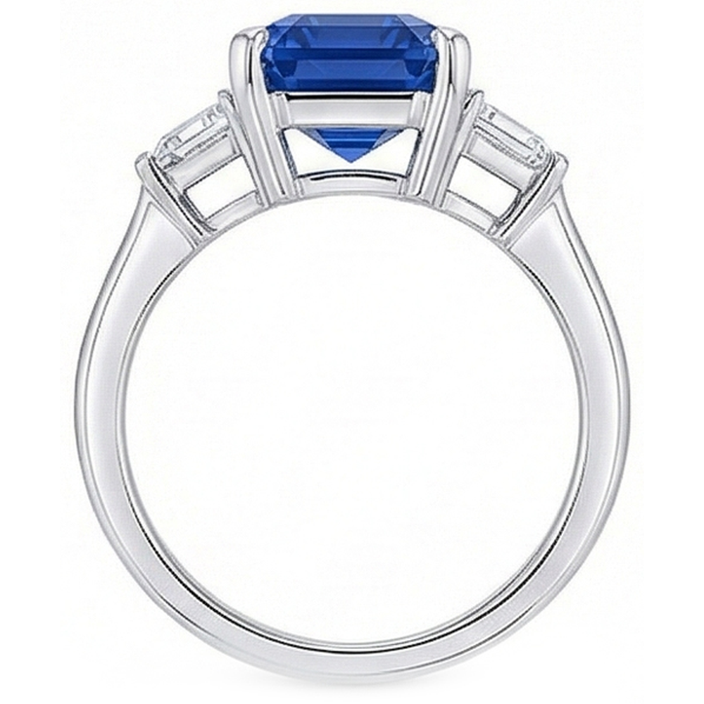echter diamant 3.50Karat ring auf Weiß
