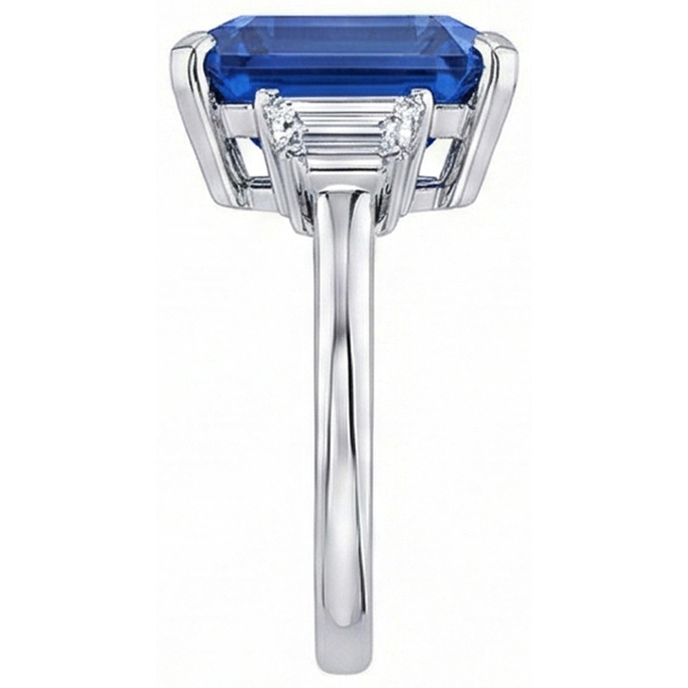 echter diamant 3.50Karat ring Profilansicht