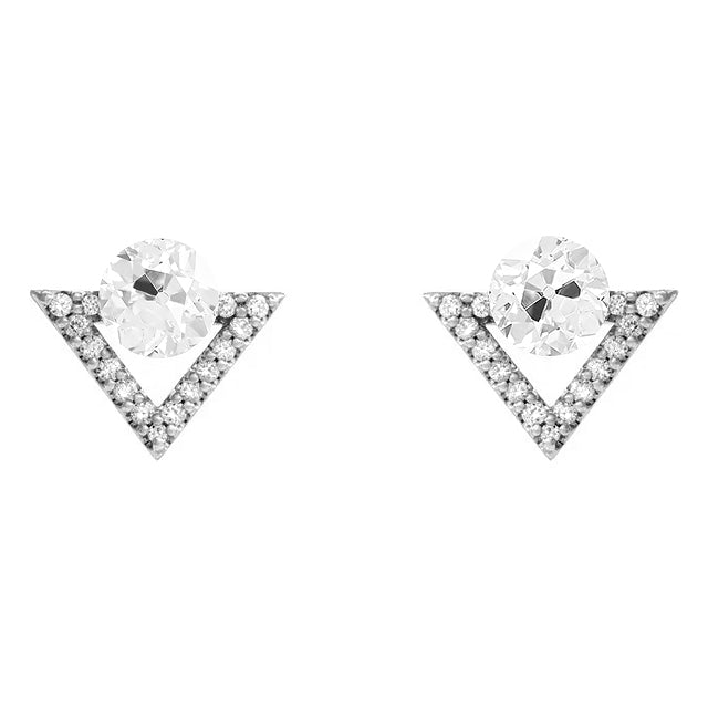 Feiner Diamant Ohrringe 1 Karat – Hauptansicht