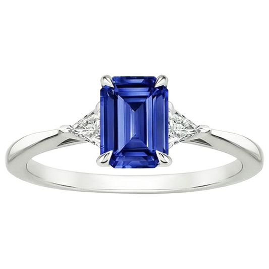 echter trillion diamant 3.25Karat ring Draufsicht