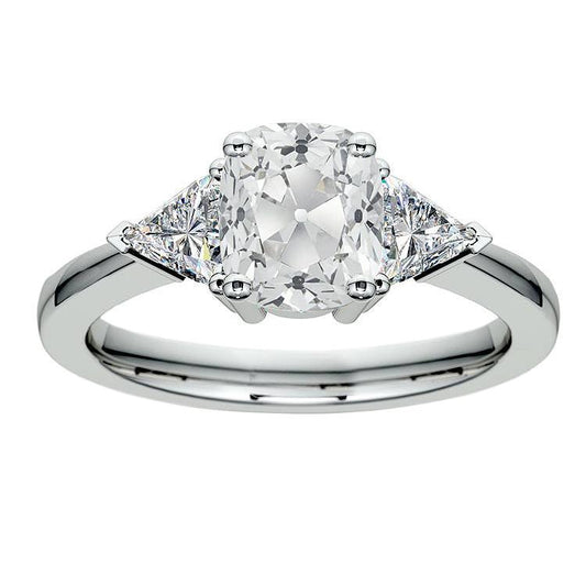 Trillion-Cushion-Drei-Steine-Ring-Old-Mine-Cut-Diamanten-575-Karat