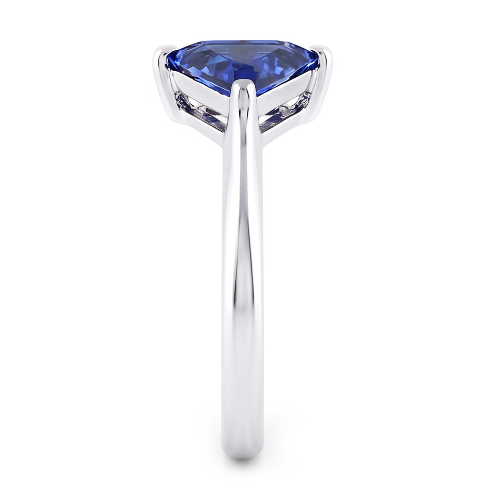 Trillion Cut Saphir Edelstein Ring 2 Karat Damen Schmuck Gold