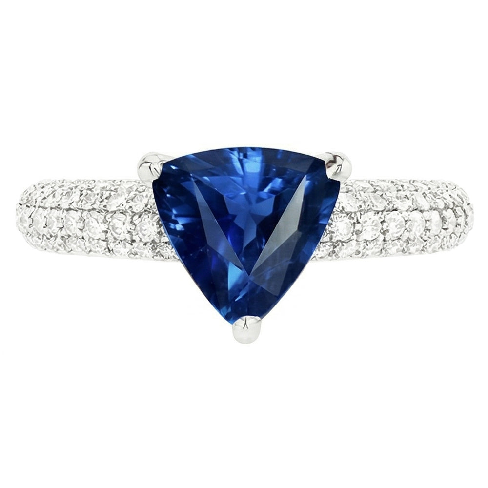 echter trillion diamant 3Karat ring Seitenansicht