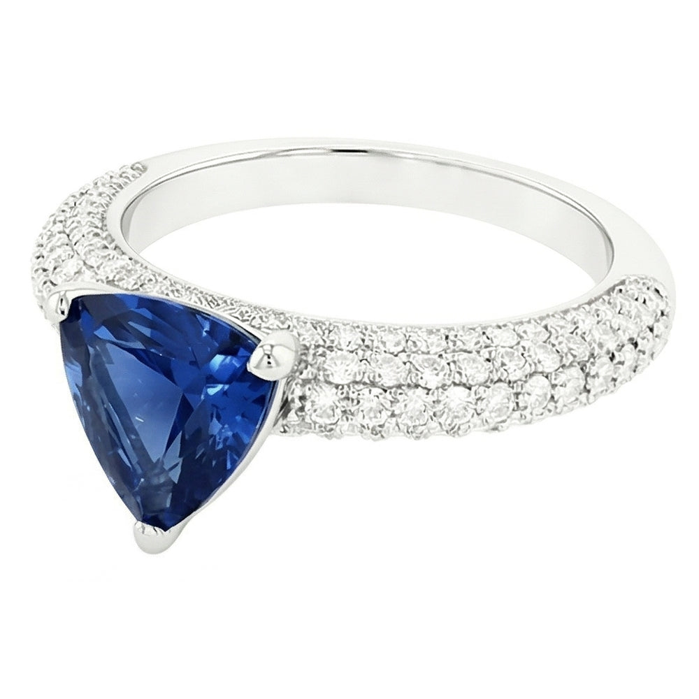 echter trillion diamant 3Karat ring Detailansicht