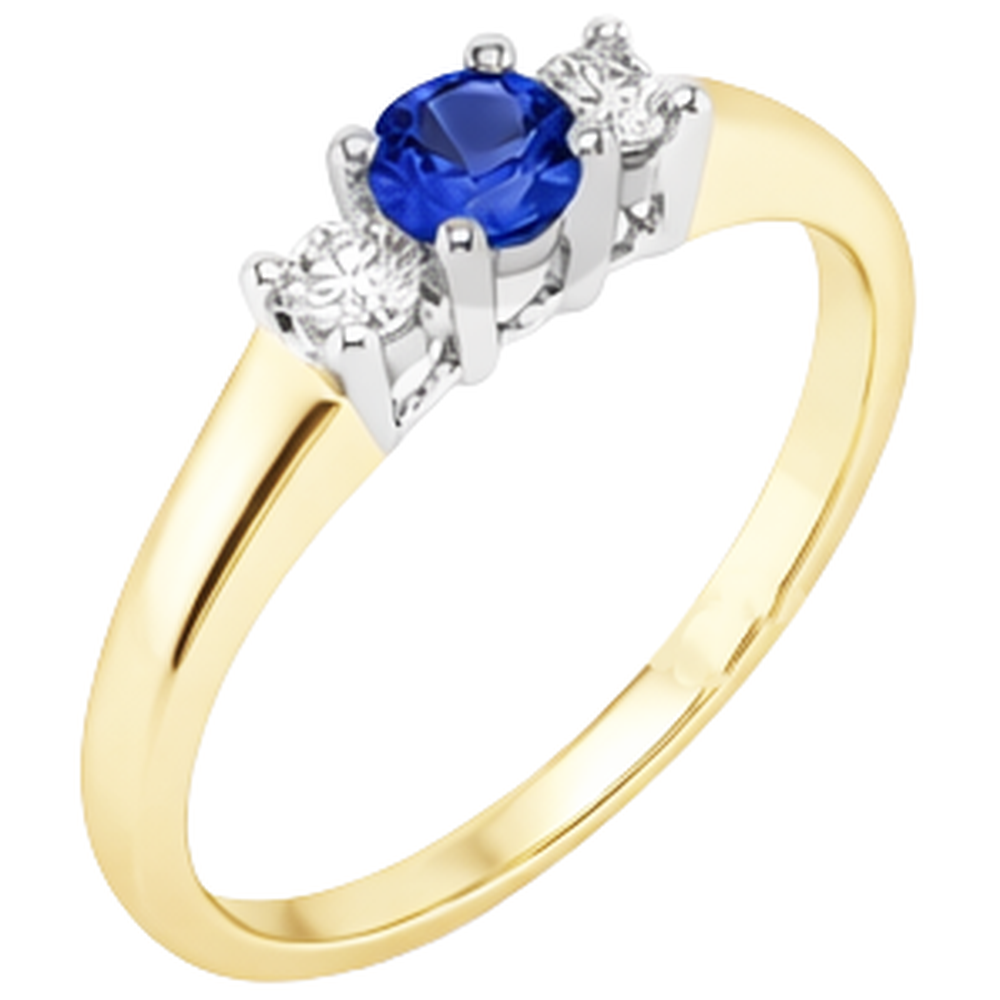 Premium Tansanit Schmuckstein-Ring 1 Karat – Profilansicht