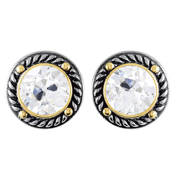 Edler Diamant im Antik-Kissen-Schliff Ohrstecker 5 Karat – 14