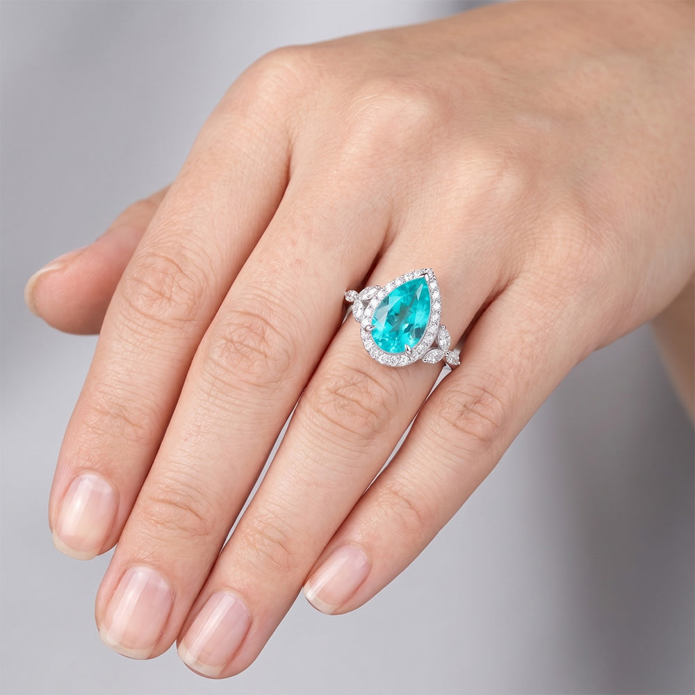 VVS Reinheit Schmuckstein-Ring – Paraiba-Turmalin 2,25 Karat 14K