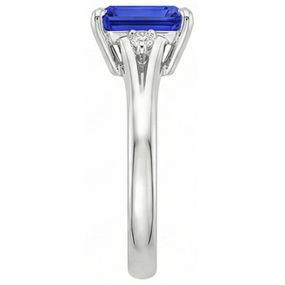 echter round diamant 3.25Karat ring Profilansicht