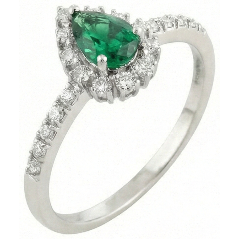 echter round diamant 4.80Karat ring Seitenansicht