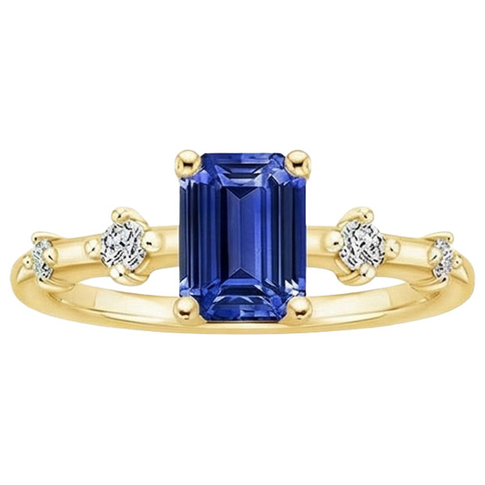 echter round diamant 3.50Karat ring Profilansicht