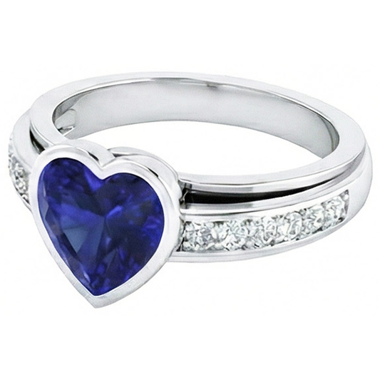 echter round diamant 3.50Karat ring Vorderansicht