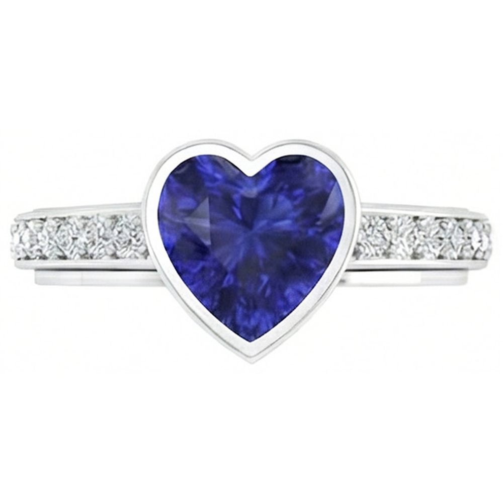 echter round diamant 3.50Karat ring Detailansicht