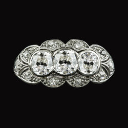 Verlobungsring Rund alter Bergmann Echt Diamant Vintage Style 4.75 Karat