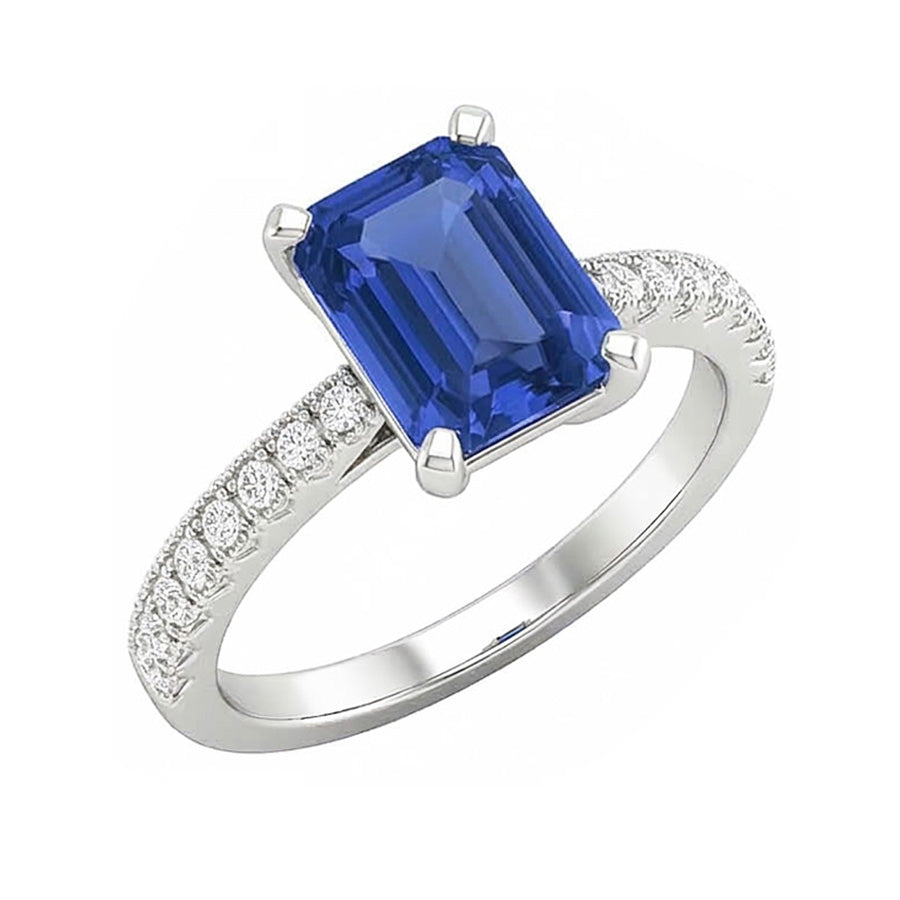 echter round diamant 3Karat ring Seitenansicht