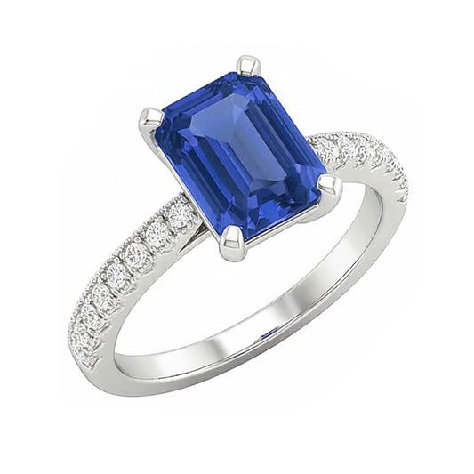 echter round diamant 3Karat ring Seitenansicht