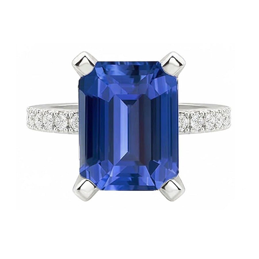 echter round diamant 3Karat ring Draufsicht